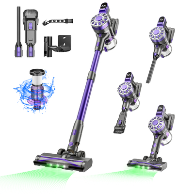 High Suction Cordless Handheld Vacuum Cleaner Rechargeable Battery Upright Stick Electric Floor Cyclone Home Car Dry Function US