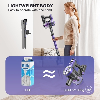 High Suction Cordless Handheld Vacuum Cleaner Rechargeable Battery Upright Stick Electric Floor Cyclone Home Car Dry Function US