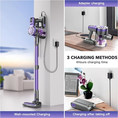 High Suction Cordless Handheld Vacuum Cleaner Rechargeable Battery Upright Stick Electric Floor Cyclone Home Car Dry Function US
