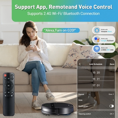Smart Remote Control Robot Vacuum Cleaner Household Wet Dry Mopping HEPA Filter WIFI Remote EU US Plug Battery Dropship