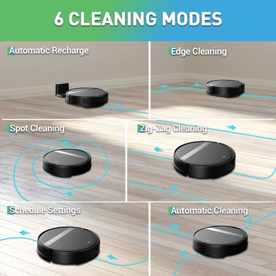 Smart Remote Control Robot Vacuum Cleaner Household Wet Dry Mopping HEPA Filter WIFI Remote EU US Plug Battery Dropship