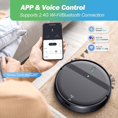 Smart Remote Control Robot Vacuum Cleaner Household Wet Dry Mopping HEPA Filter WIFI Remote EU US Plug Battery Dropship