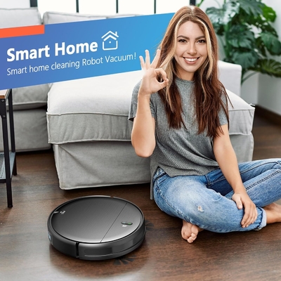 Smart Wet Dry Mopping Sweeping Robot Vacuum Cleaner Remote Control Automatic Floor Mopping HEPA Household Use Battery
