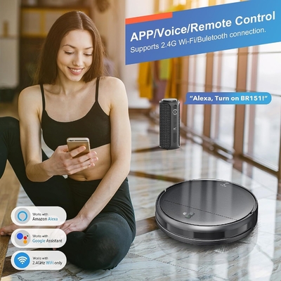 Smart Wet Dry Mopping Sweeping Robot Vacuum Cleaner Remote Control Automatic Floor Mopping HEPA Household Use Battery