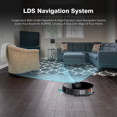 Intelligent Household Robot Vacuum Cleaner Self-Emptying Feature Aspiradora Automatic Cleaning Mopping HEPA Filter Wet Dry
