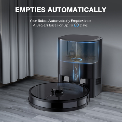 Intelligent Household Robot Vacuum Cleaner Self-Emptying Feature Aspiradora Automatic Cleaning Mopping HEPA Filter Wet Dry