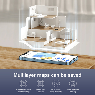 Robotic Self-Emptying Multifunctional Sweeping and Wet Mopping Robot Automatic Cleaning Vacuum Cleaner