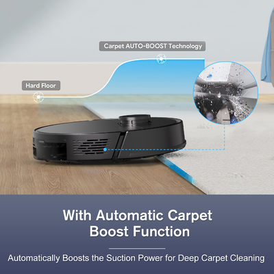 Robotic Self-Emptying Multifunctional Sweeping and Wet Mopping Robot Automatic Cleaning Vacuum Cleaner