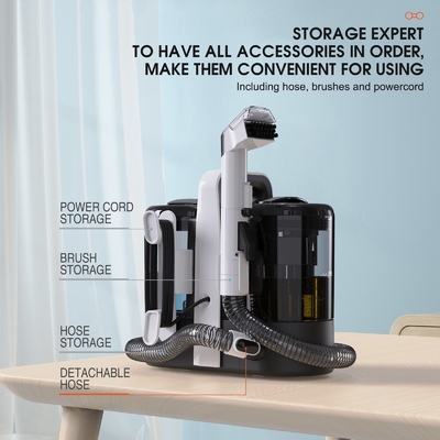 High Quality Wet and Dry Vacuum Cleaner for Home and RV Portable Carpet Upholstery & Sofa Cleaner New Spot Cleaning Technology