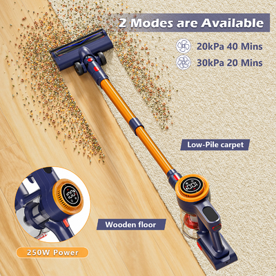 Lightweight 3-in-1 Rechargeable Cordless Vacuum Cleaner Powerful Suction for Home Carpet & Pet Hair Portable Handheld Stick Cars