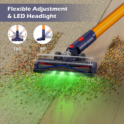 Lightweight 3-in-1 Rechargeable Cordless Vacuum Cleaner Powerful Suction for Home Carpet & Pet Hair Portable Handheld Stick Cars
