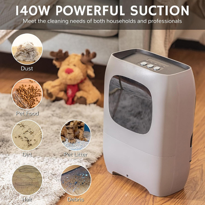 Touchless Vacuum Automatic Dustpan 2-in-1 HEPA Air Purifier Ultra Corded Canister Vacuum Automatic Sensors 700W Dustpan Vacuum