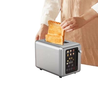 Custom Logo 2-Slice Retro Stainless Steel Electric Toaster Automatic Pop-up for Home Hotel Kitchen Appliance for Bread Toaster