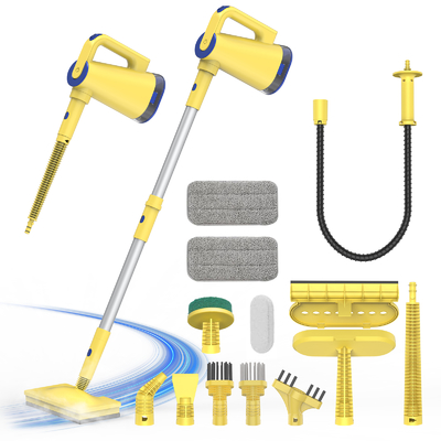 10-in-1 Convenient Handheld Steam Mop with 390ml Water Tank Electric Steam Mops for Floor Cleaning