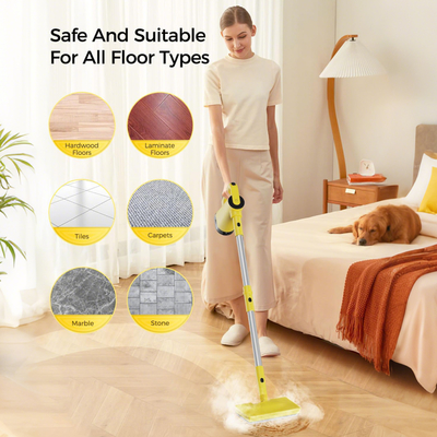 Hard Floor Steam Mop with Steam Blaster Technology Electric Portable Handheld for Household Car Use Multifunction Steam Mop